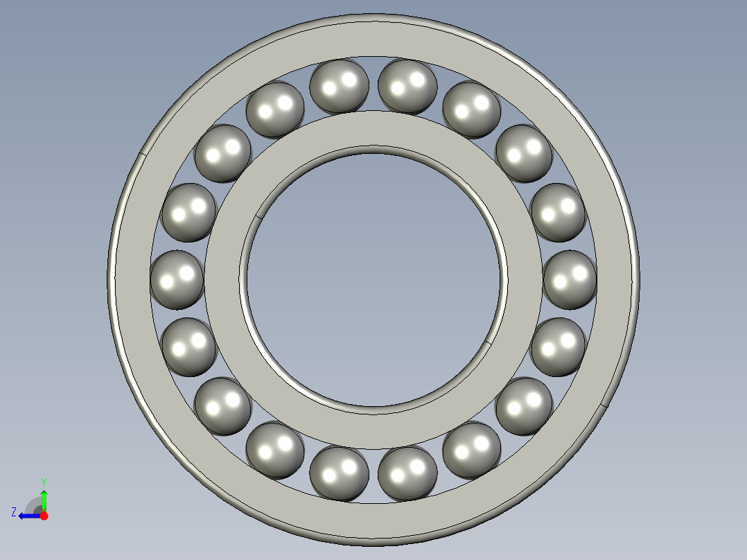 深沟球轴承6319右视图