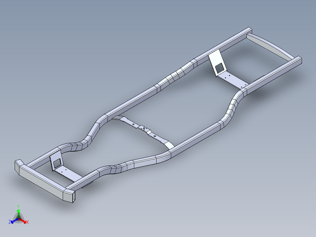 车底盘 (1)正等轴测图