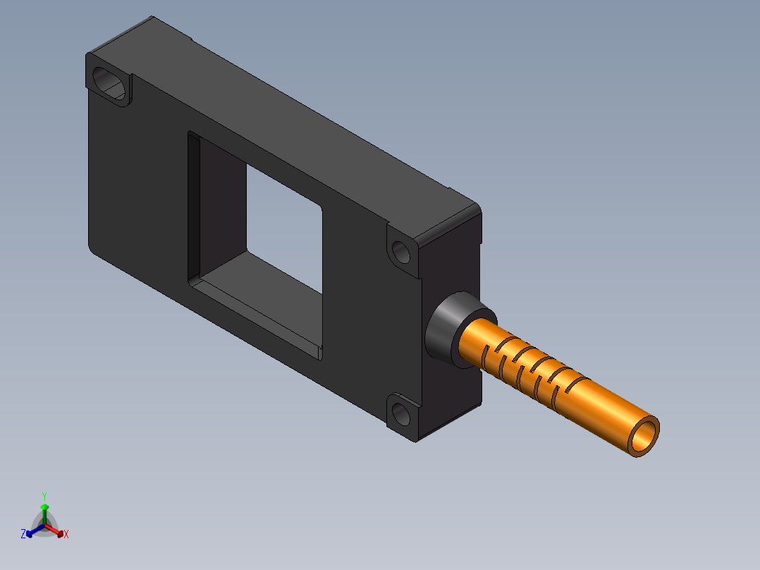 颗粒传感器正等轴测图