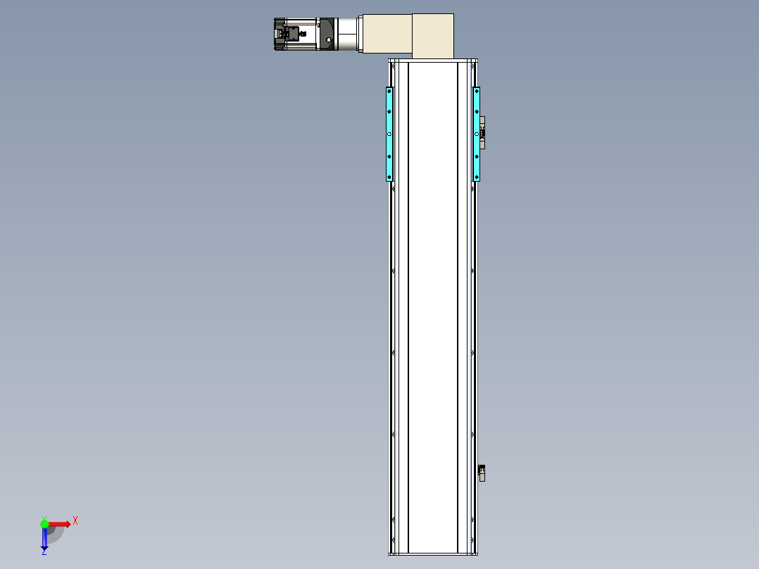 同步带滑台-半封闭B22-L100-C-S800-L-P75-D3-N5俯视图