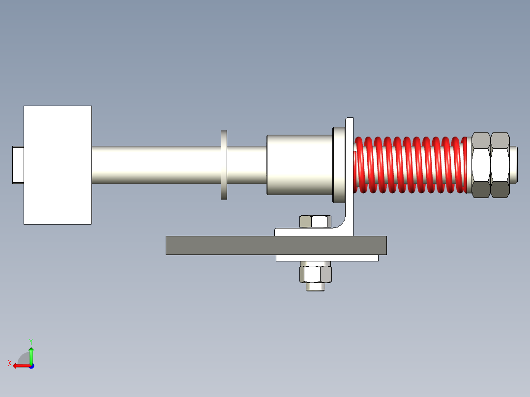 TD75型带式输送机弹簧清扫器 TD3E后视图