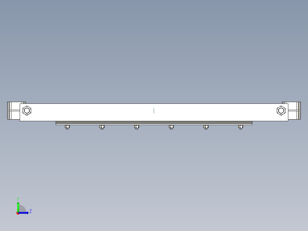 TD75型带式输送机弹簧清扫器 TD3E左视图