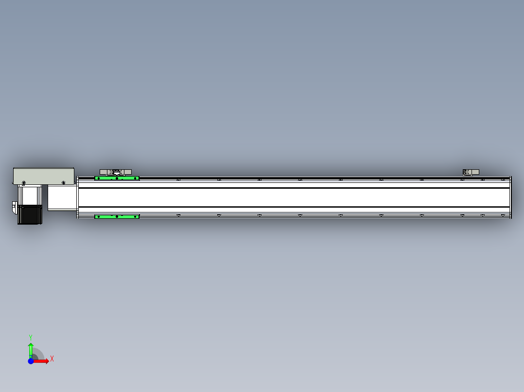 同步带滑台-半封闭B10H-L45-S850-R-P40-D3前视图