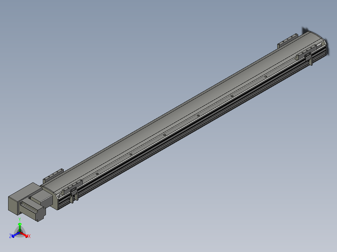 直线模组WG-LHB12-S1350-BL设计图纸