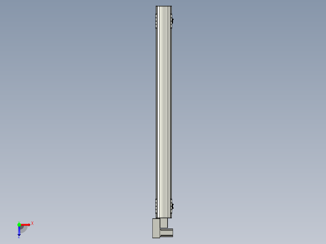 直线模组WG-LHB12-S1350-BL设计图纸俯视图
