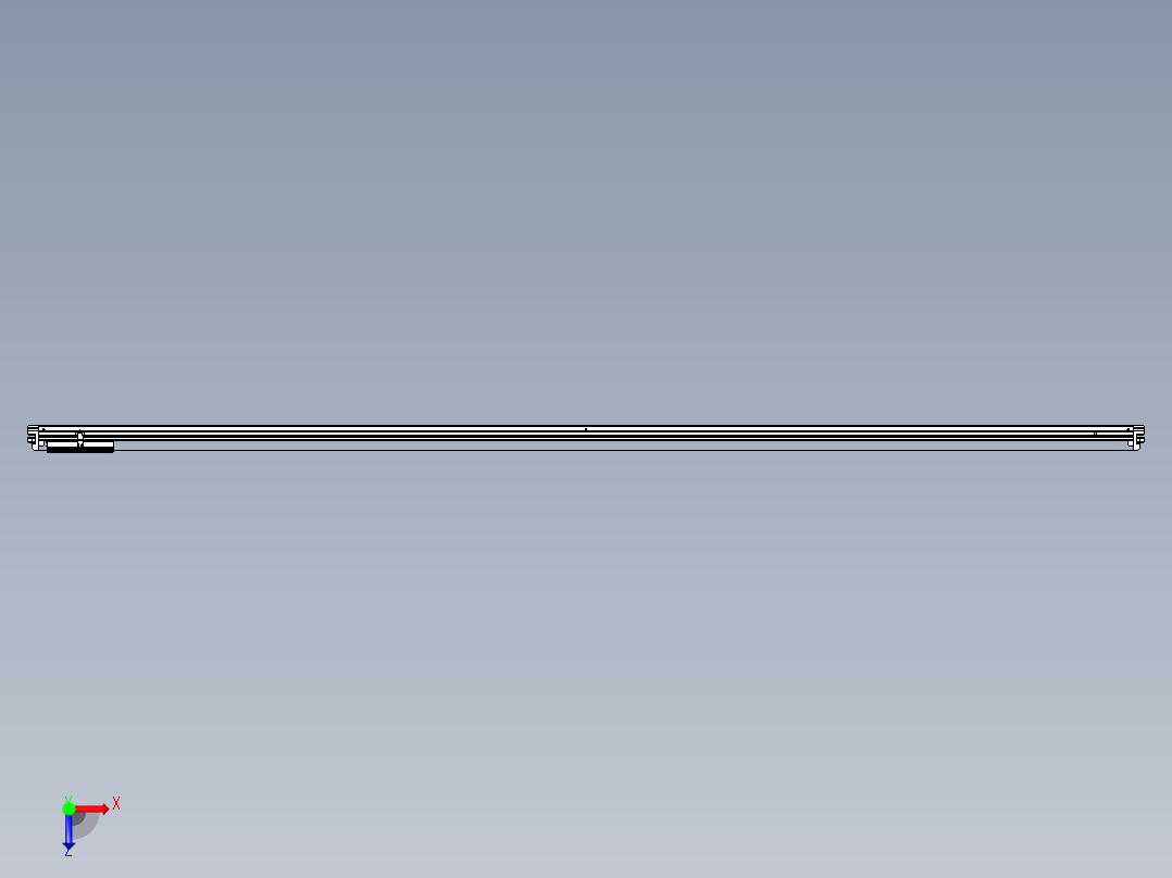 威洛博VL系列直线电机模组-VL14S3-S3200俯视图