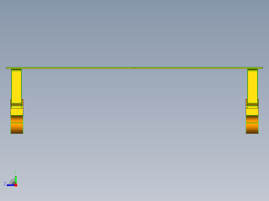 6T电动平车从动轮组设计【含三维UG和仿真+CAD图文档】右视图