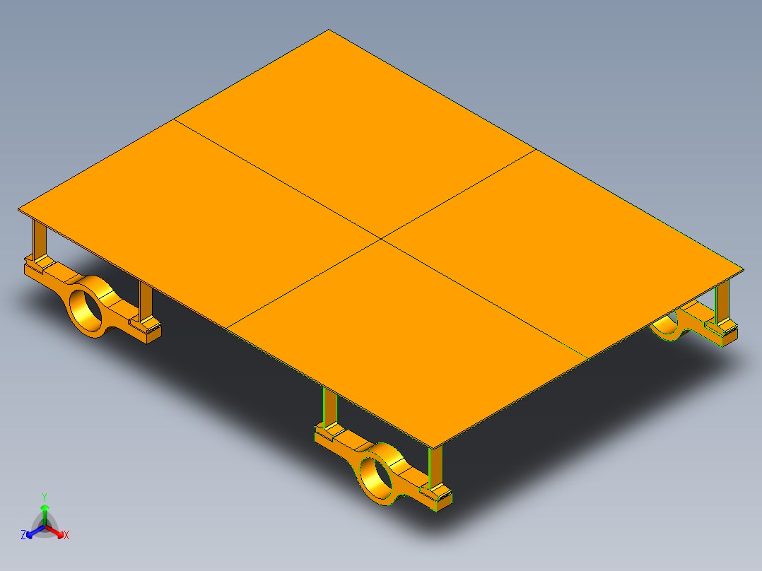 6T电动平车从动轮组设计【含三维UG和仿真+CAD图文档】正等轴测图