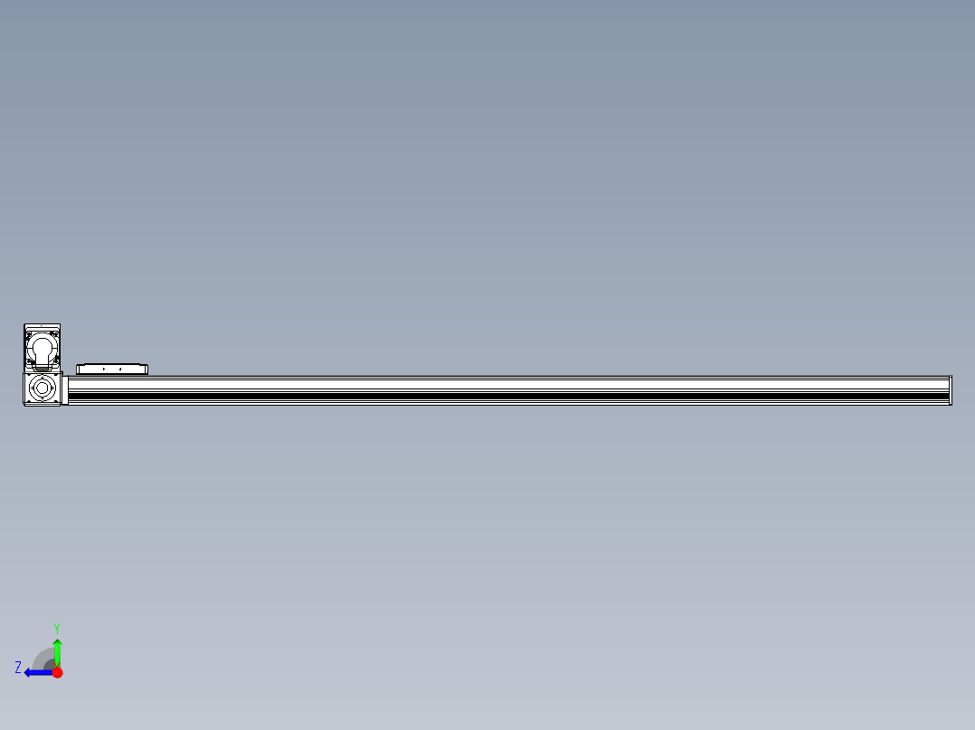 同步带全封闭直线模组TPA-HCB-105D-90-L1400-LU-Y-P20-N3右视图