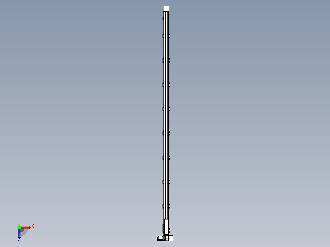同步带滑台-欧规B8-L88-S3400-L-ZP75-D3-N10俯视图