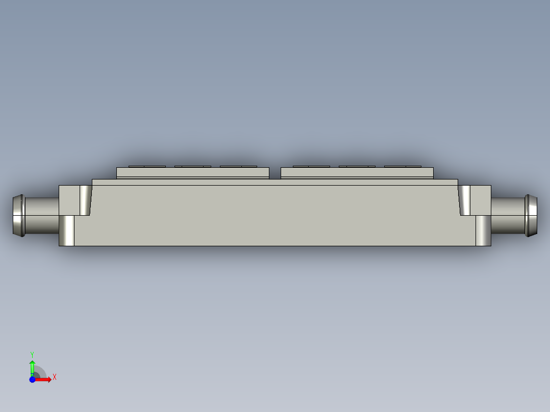 IGBT热仿真模型前视图
