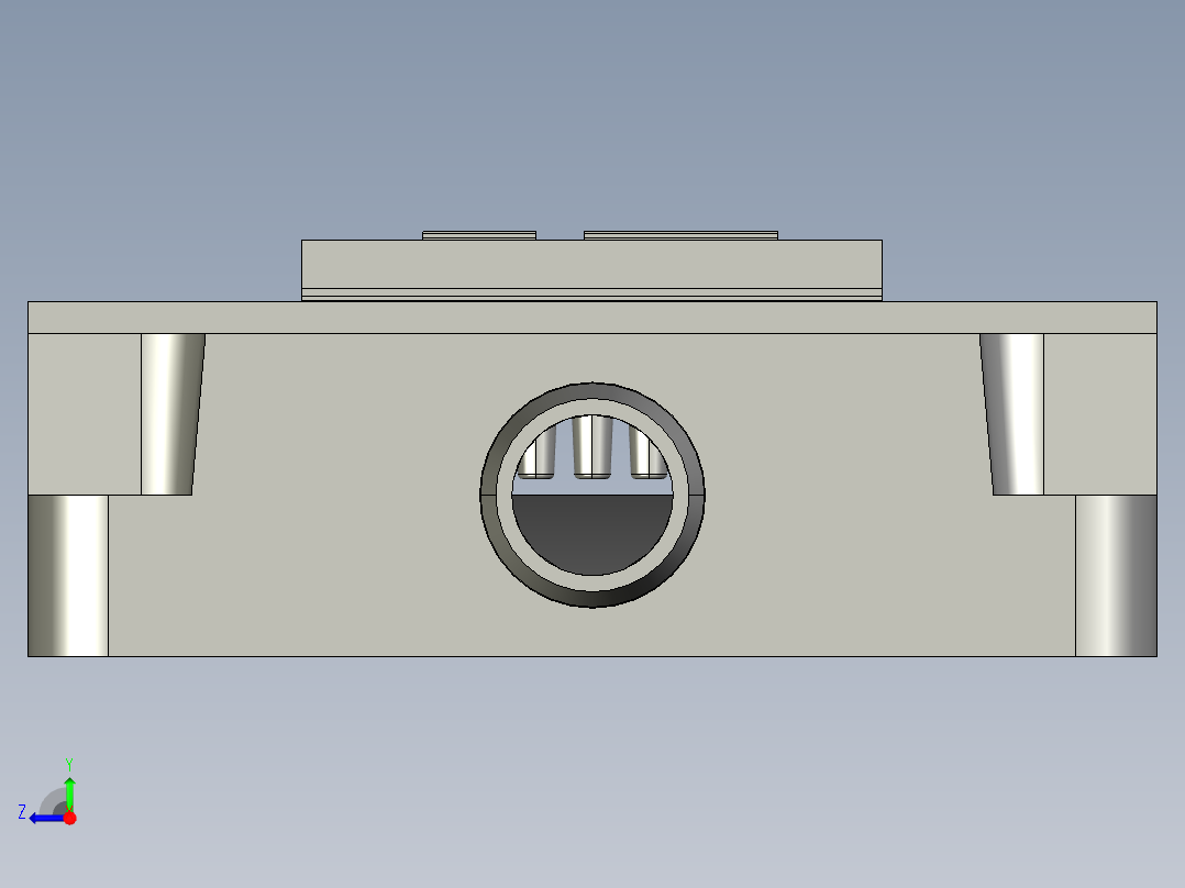 IGBT热仿真模型右视图