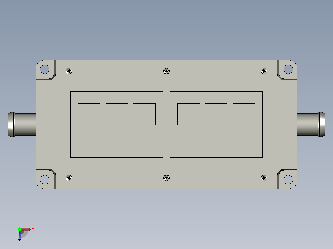 IGBT热仿真模型俯视图