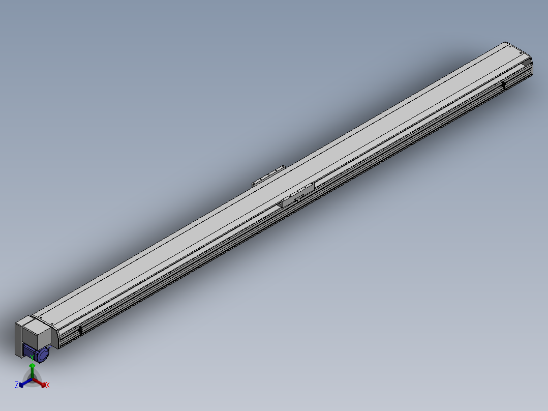 精密模组MT220-L150-3100-LD-M75-C4正等轴测图