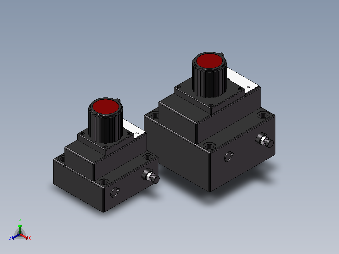 流量控制阀(调速阀、单向调速阀02，03) 共2种型号446427正等轴测图