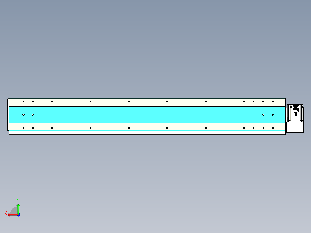 威洛博VBC同步带传动一无尘环境VBC17-L45-S1150-BLD-ZP75-C3后视图