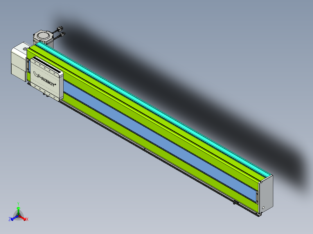 威洛博VBC同步带传动一无尘环境VBC17-L45-S1150-BLD-ZP75-C3正等轴测图