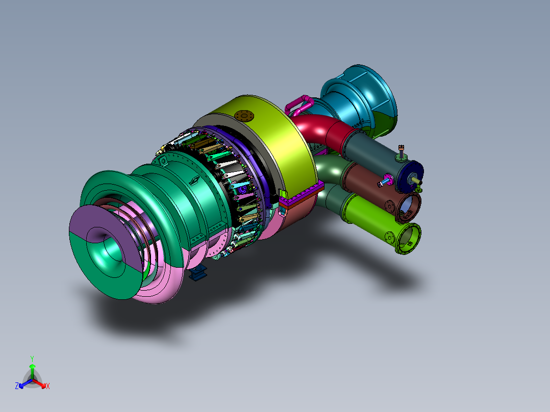 舰载分轴重型燃气轮机