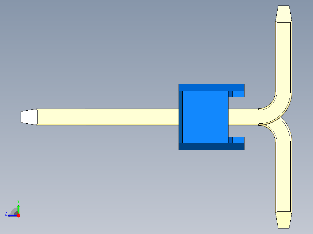 彩色公排针 100mil 2.54mm 系列-DS1022_blue_32p_100mil_Type_SMT_R2_rev1.0右视图