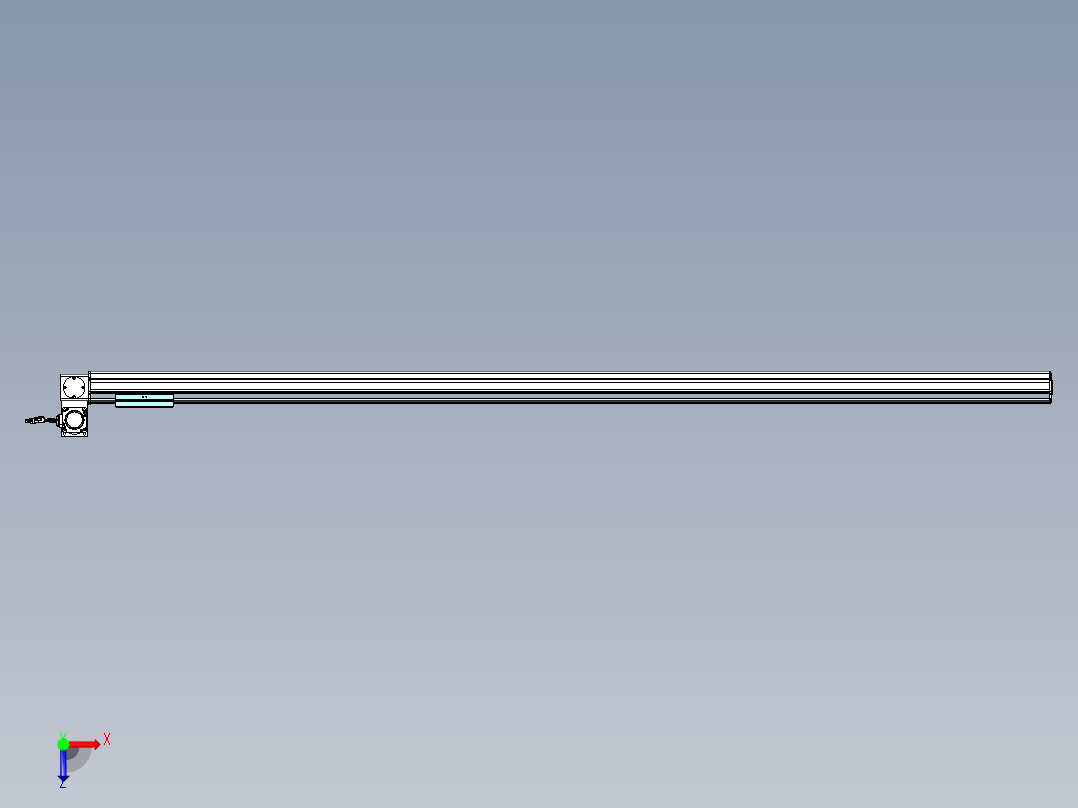 威洛博VBF同步带传动一般环境VBF14-L45-S2050-BLU-ZP40-C3俯视图