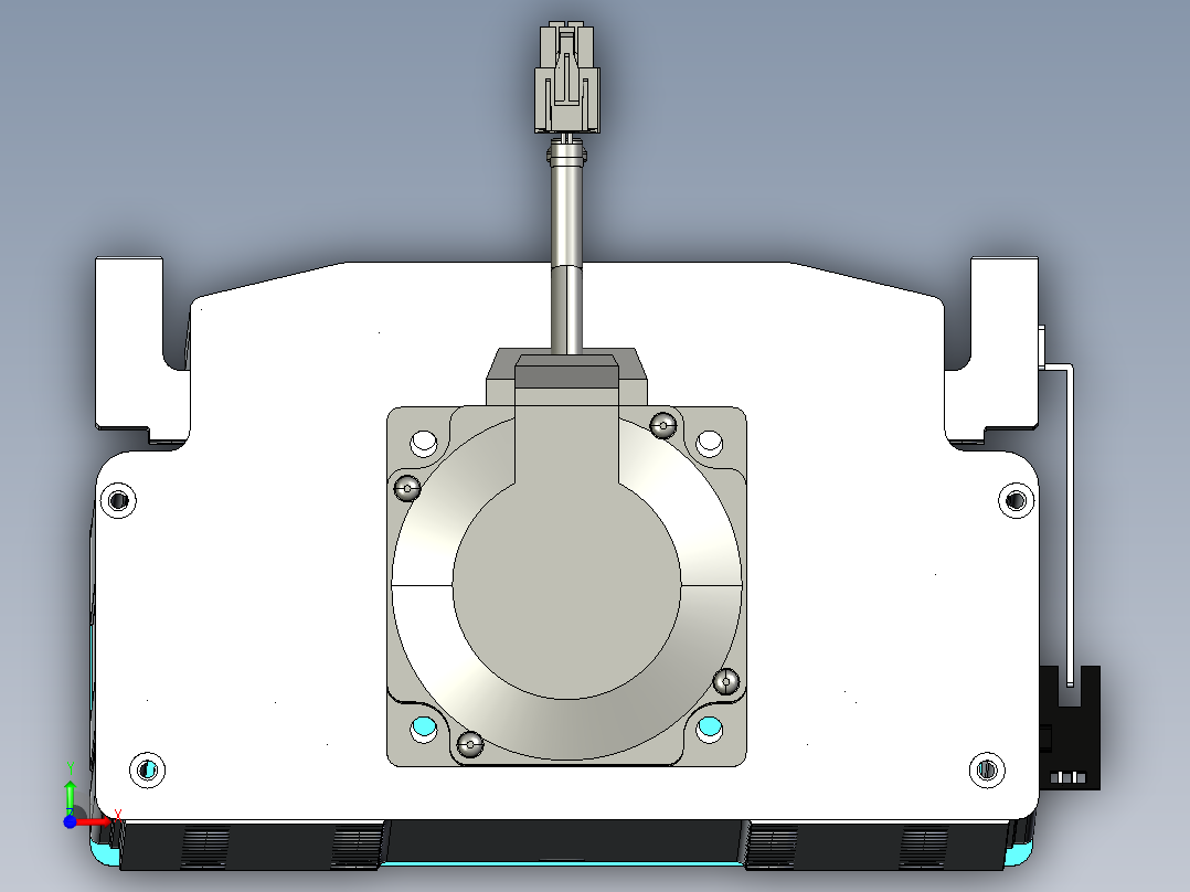 东锦丝杆传动-直线滑台模组DH210-C-L10-S2300-BC-P750W-C3前视图