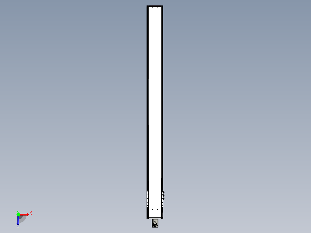 东锦丝杆传动-直线滑台模组DH210-C-L10-S2300-BC-P750W-C3俯视图