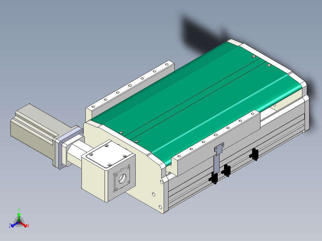 东锦同步带传动-直线滑台模组DH270B-C-L150-S50-BL-P750W-C3