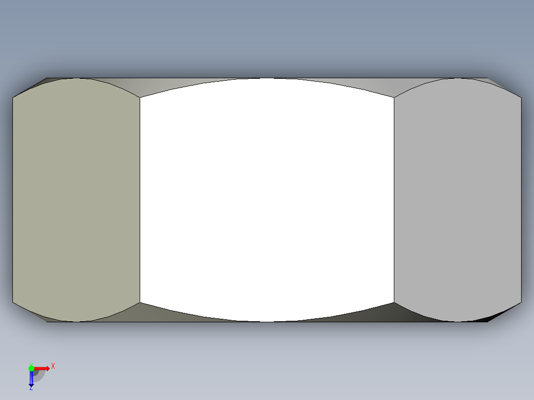 DIN 934 螺母-M76 Nut.STEP俯视图