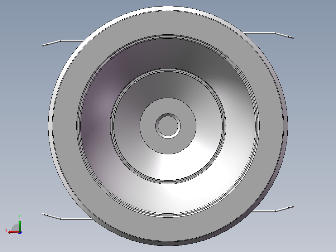 现代 LED吸顶灯后视图