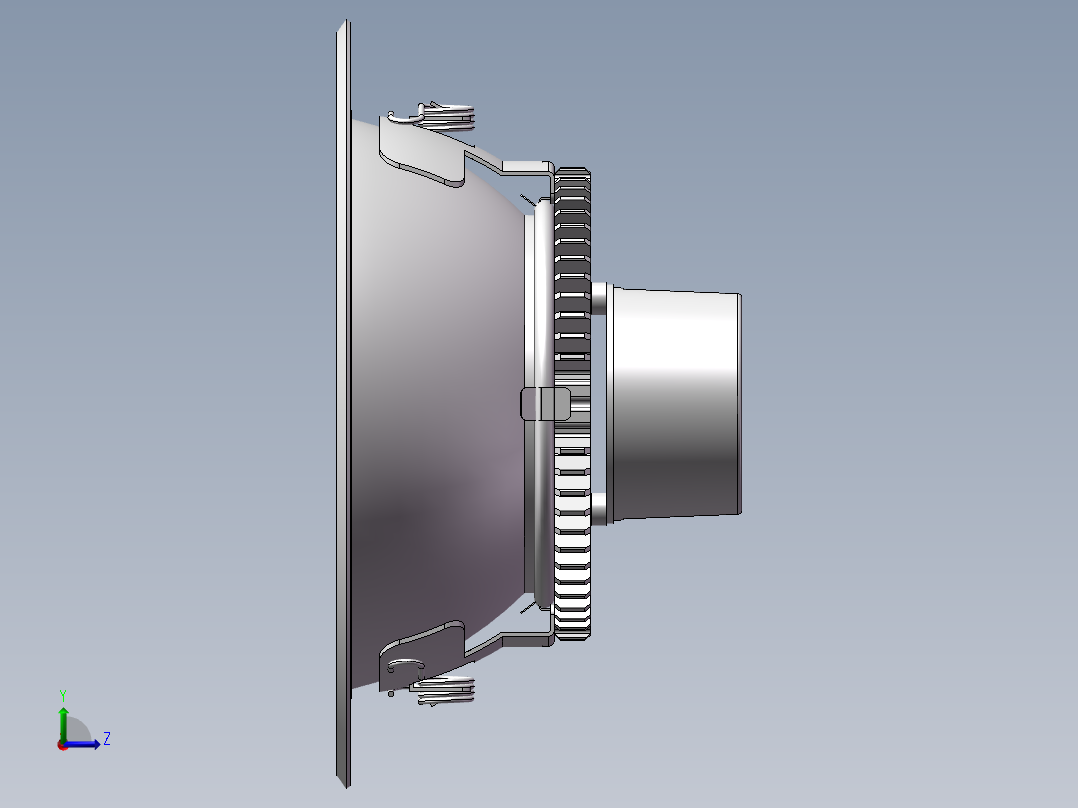 现代 LED吸顶灯左视图