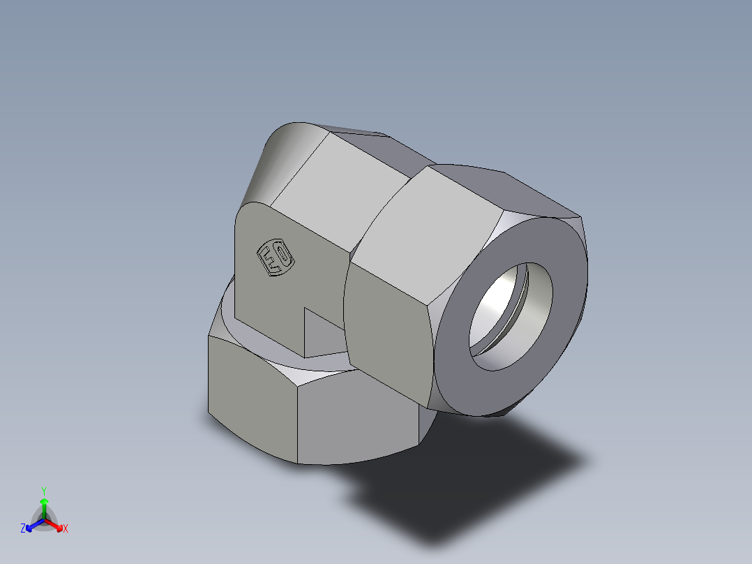 卡套式工业通用硬管接头EO_Swivel_nut_elbow_EW25SCF