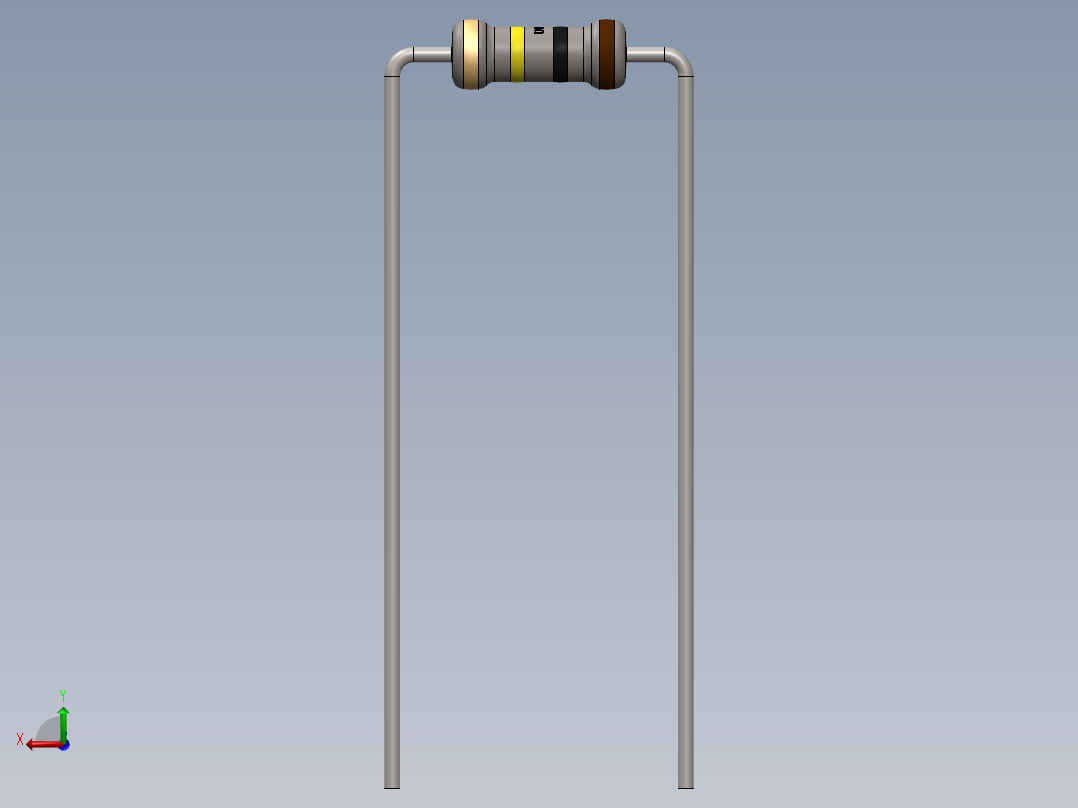 电容器 二极管 电阻器-Resistor 100K Ohm后视图