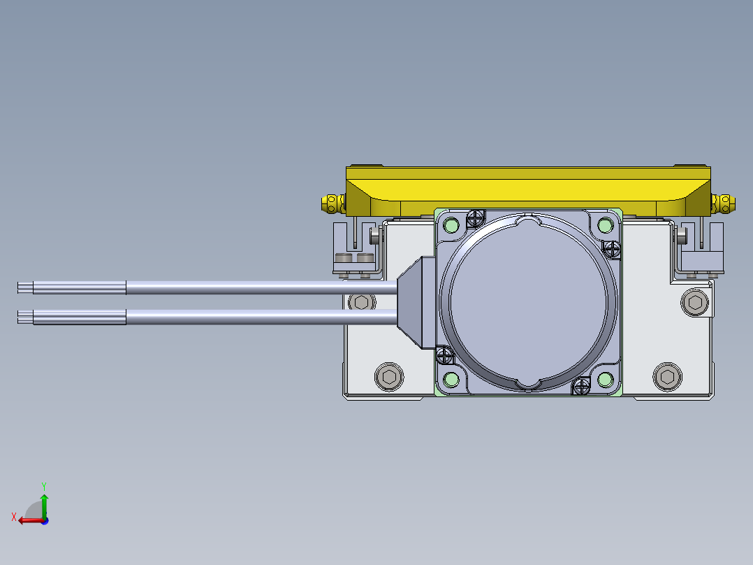 GTH内嵌丝杆全封闭GTH12-BC-60步进后视图