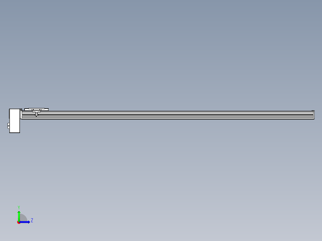 同步带全封闭直线模组TPA-HCB-110D-90-L1600-RP-Y-P40-N3左视图