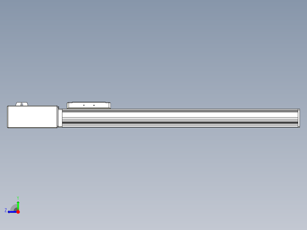 同步带全封闭直线模组TPA-HCB-105D-90-L500-MR-Y-P20-N3右视图