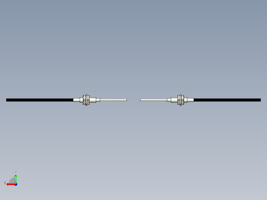 光纤元件对射型FT-D410-S后视图