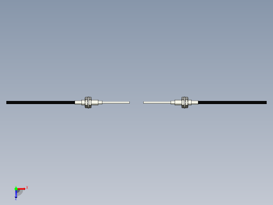 光纤元件对射型FT-D410-S俯视图