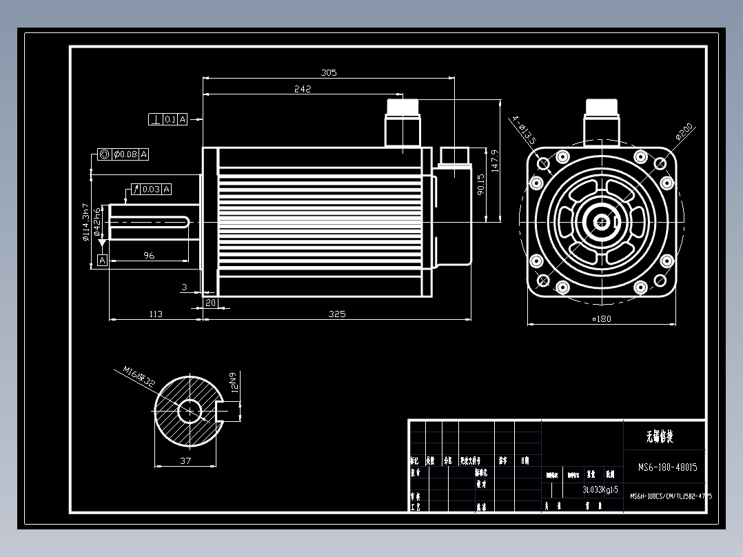 电机MS6H-180CS(M)orTL15B2-47P5.dwg
