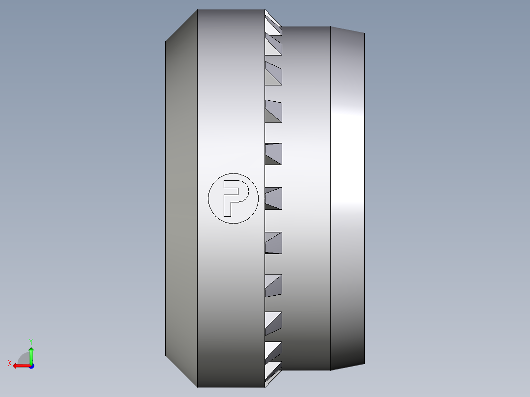 卡套式工业通用硬管接头Progressive_stop_ring_PSR15LX后视图