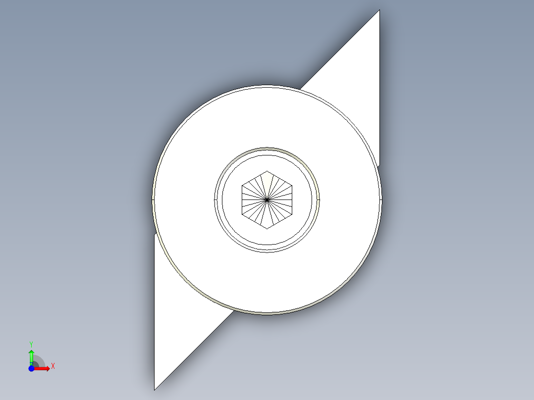 圓筒止動塊2328-3D多系列多零件图纸模型前视图