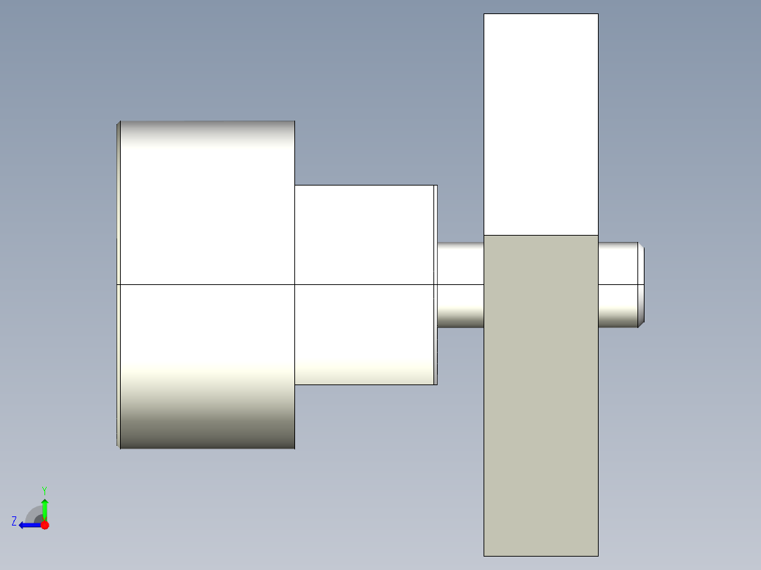 圓筒止動塊2328-3D多系列多零件图纸模型右视图