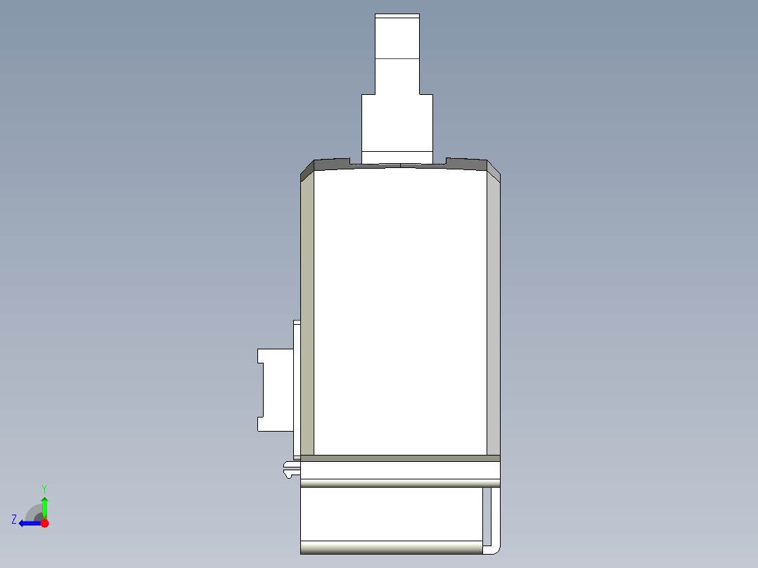 基恩士DL-RB1A_kc图纸模型右视图