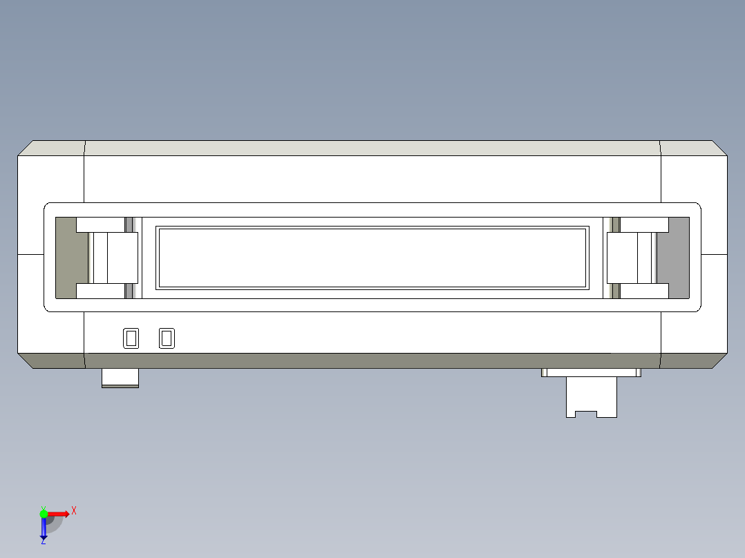 基恩士DL-RB1A_kc图纸模型俯视图