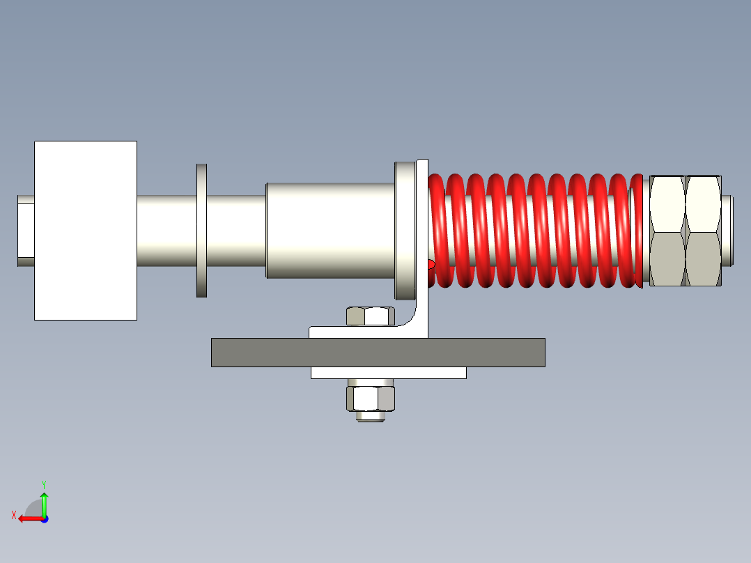 TD75型带式输送机弹簧清扫器 TD5E后视图