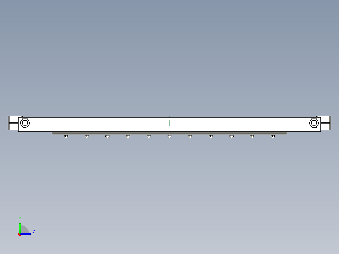 TD75型带式输送机弹簧清扫器 TD5E左视图