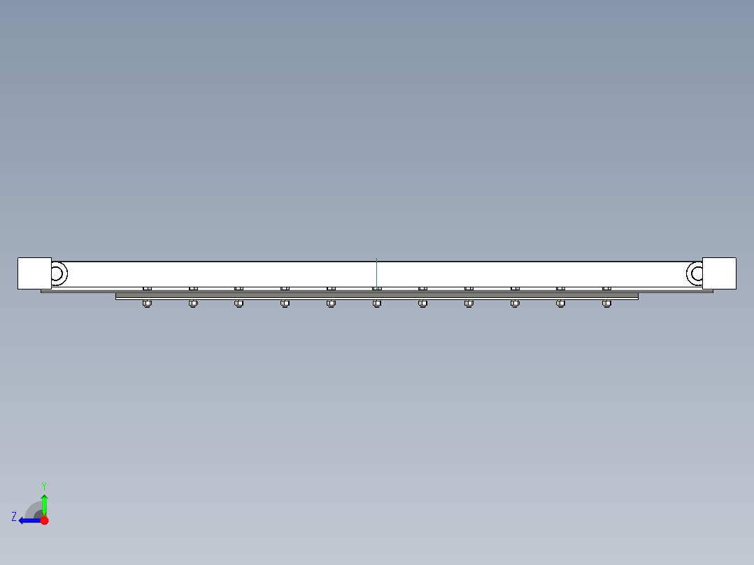 TD75型带式输送机弹簧清扫器 TD5E右视图