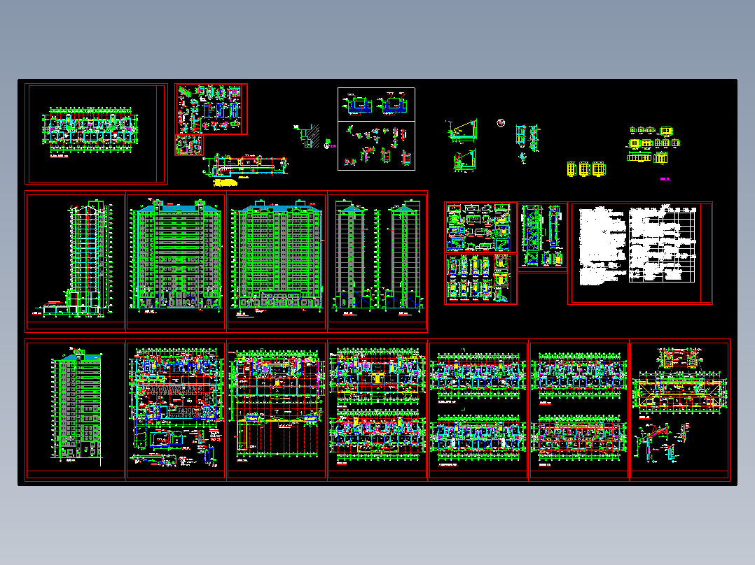 高层住宅楼全套建施图