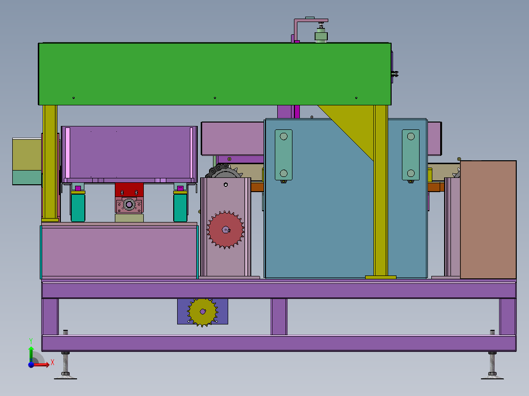 纸巾类包装机sw18可编辑前视图