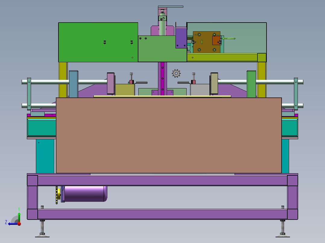 纸巾类包装机sw18可编辑右视图