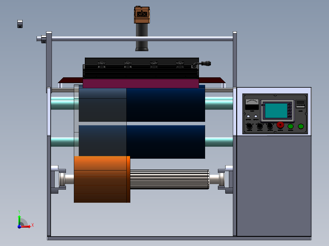 复卷薄膜检查机sw21可编辑前视图